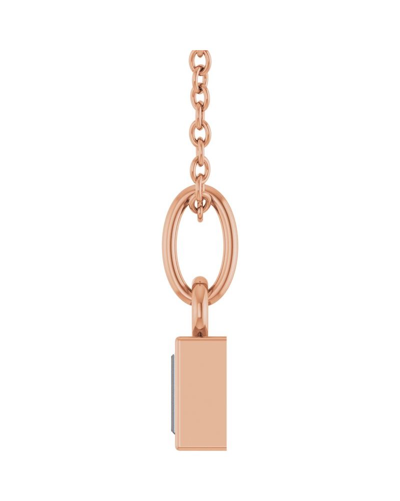 Colar Solitário em Ouro 14k com Diamantes de Laboratório – Modelo 12