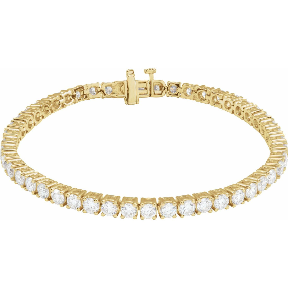 Pulseira Riviera em Ouro 14k com Diamantes de Laboratório