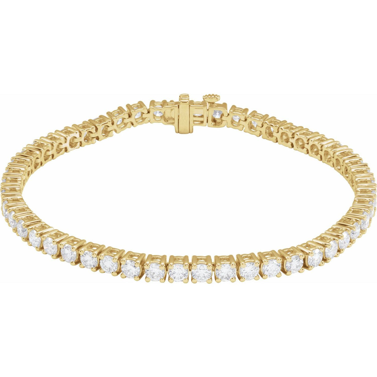 Pulseira Riviera em Ouro 14k com Diamantes de Laboratório