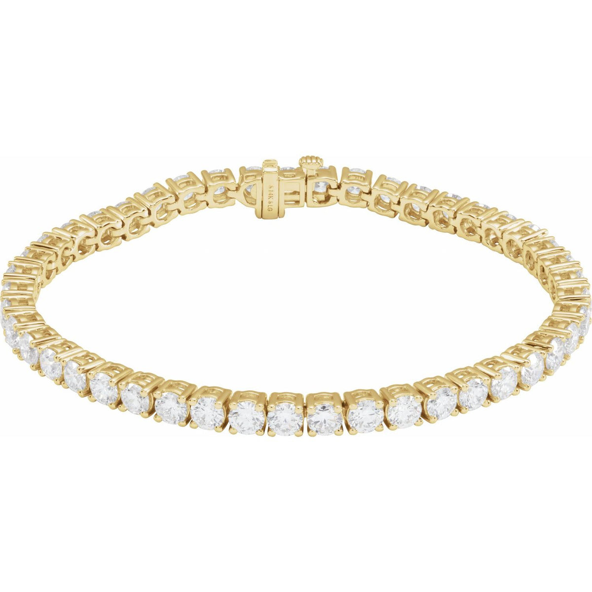 Pulseira Riviera em Ouro 14k com Diamantes de Laboratório