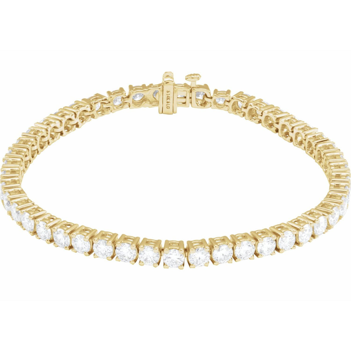 Pulseira Riviera em Ouro 14k com Diamantes de Laboratório