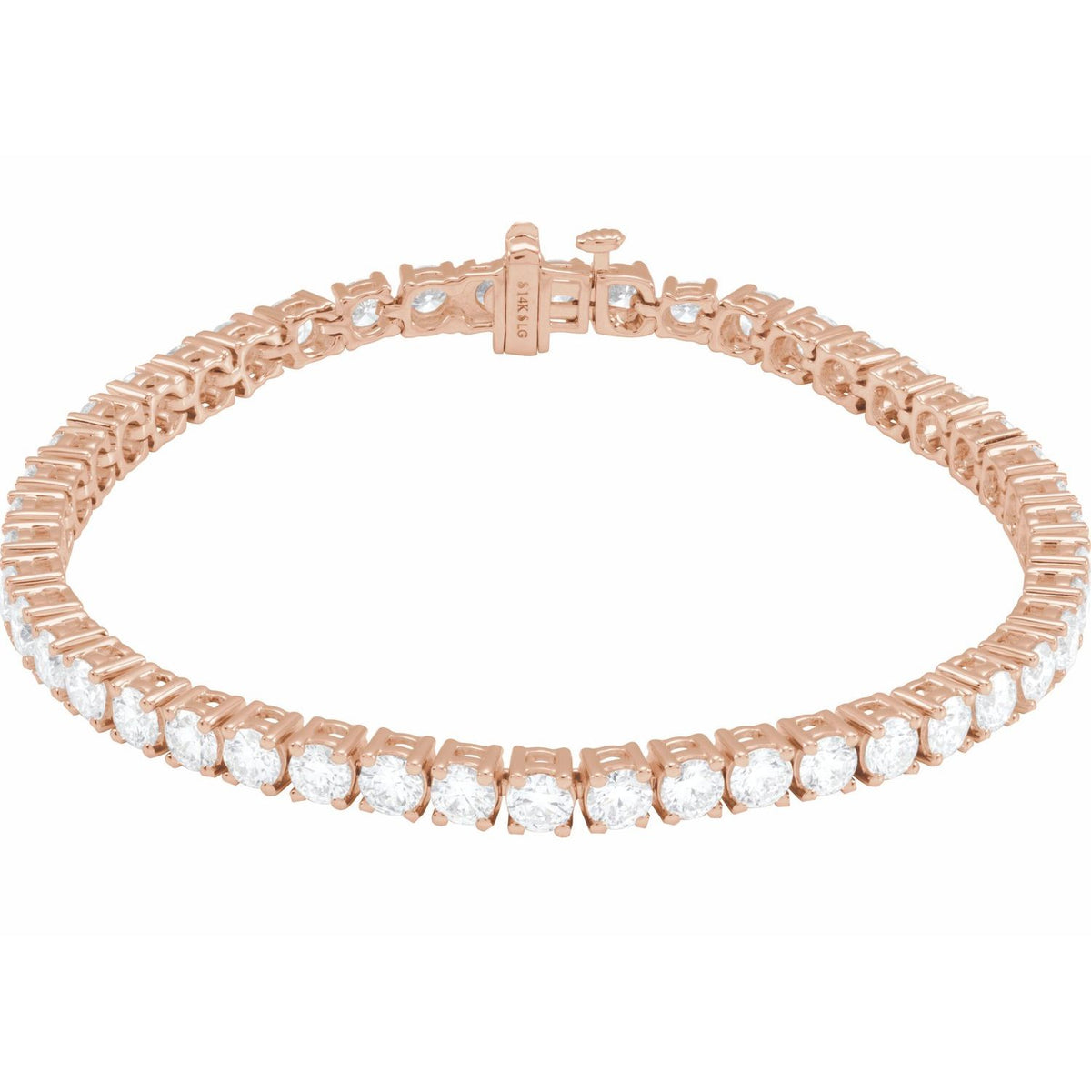 Pulseira Riviera em Ouro 14k com Diamantes de Laboratório
