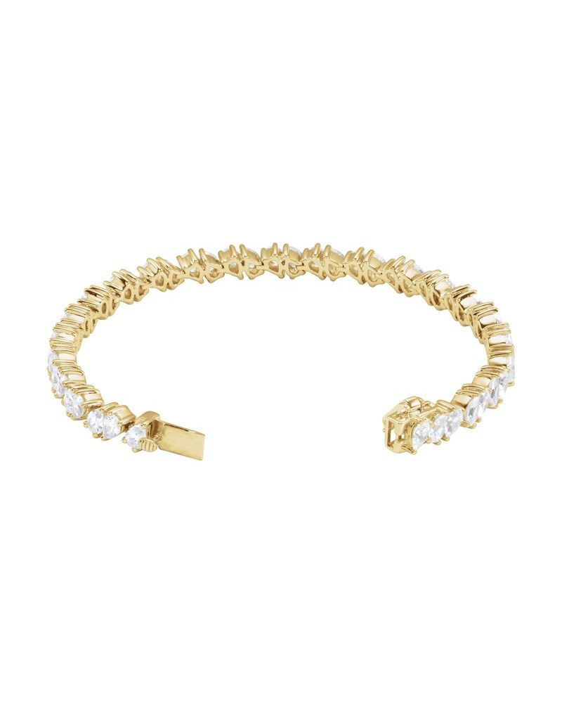 Pulseira Riviera em Ouro 14k com Diamantes de Laboratório – Modelo 6