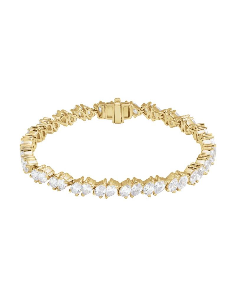 Pulseira Riviera em Ouro 14k com Diamantes de Laboratório – Modelo 6