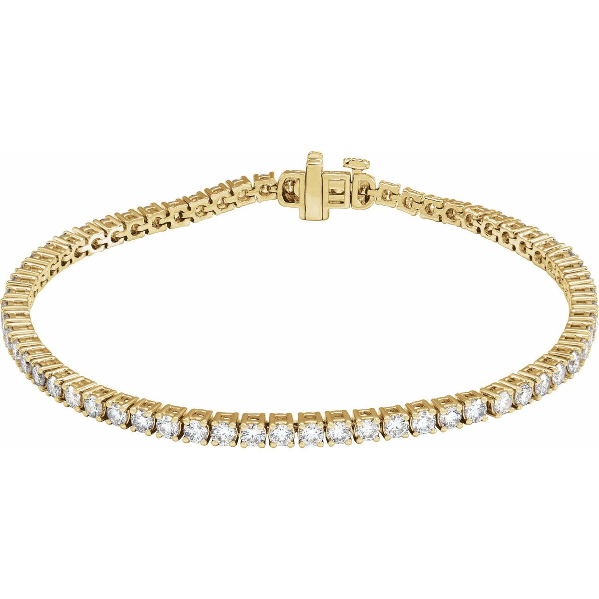 Pulseira Riviera em Ouro 14k com Diamantes de Laboratório