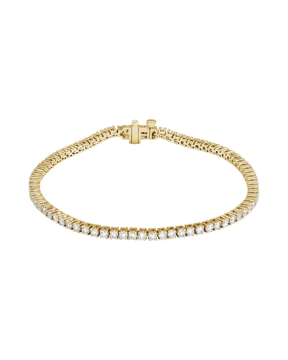 Pulseira Riviera em Ouro 14k com Diamantes de Laboratório