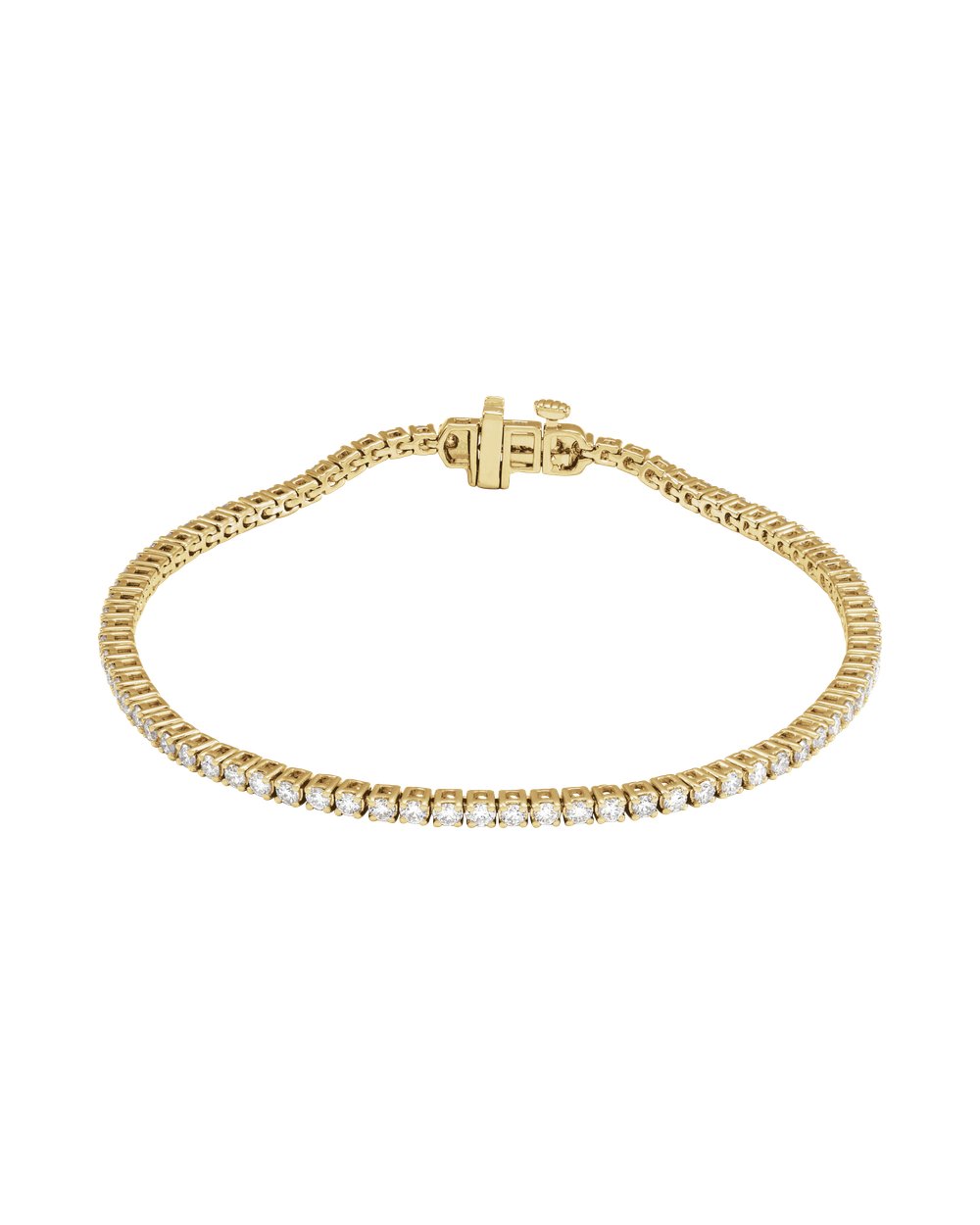 Pulseira Riviera em Ouro 14k com Diamantes de Laboratório