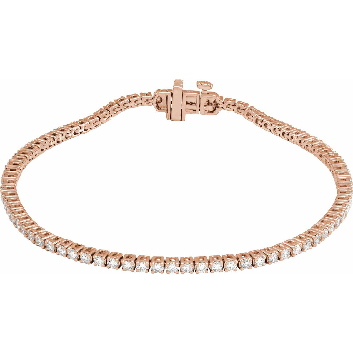 Pulseira Riviera em Ouro 14k com Diamantes de Laboratório