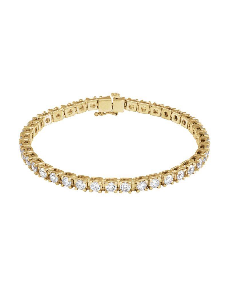 Pulseira Riviera em Ouro 14k com Diamantes de Laboratório – Modelo 18