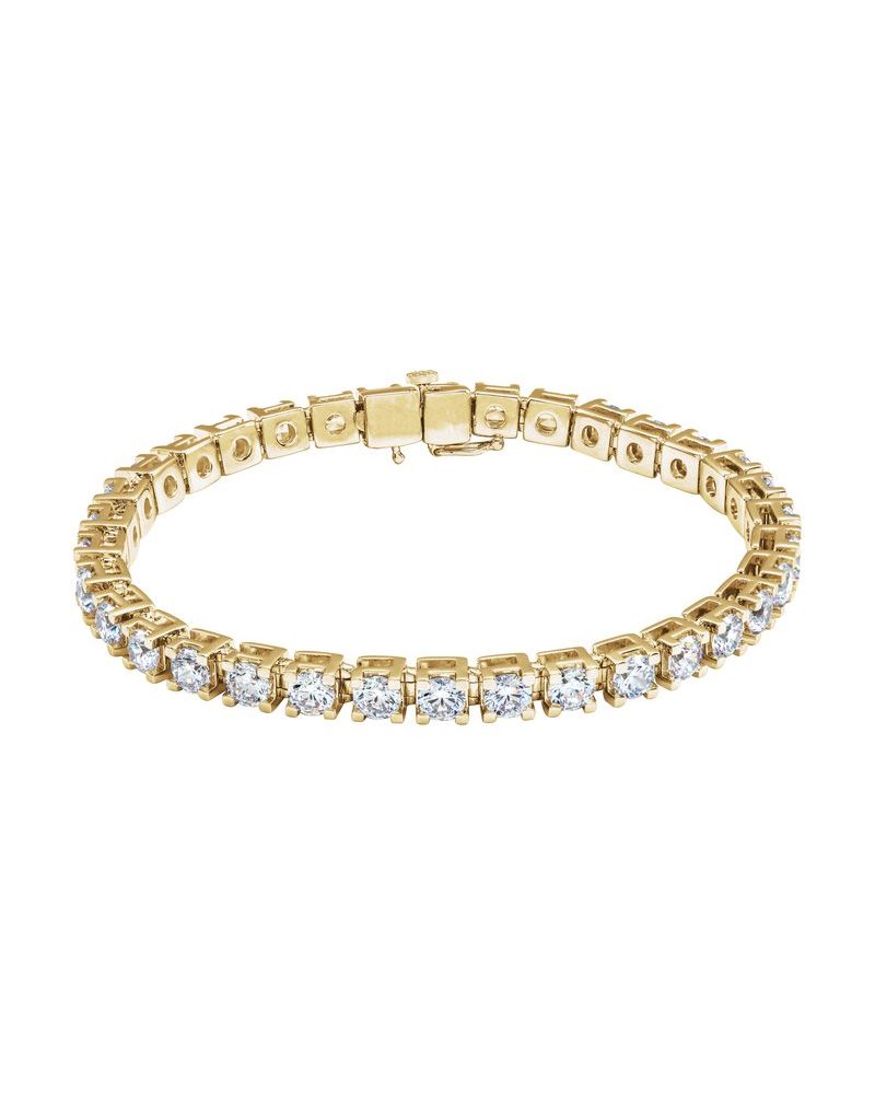 Pulseira Riviera em Ouro 14k com Diamantes de Laboratório – Modelo 18