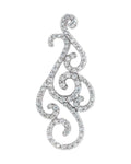 Pingente Arabesco Cravejado em Ouro 14k com Diamantes Naturais