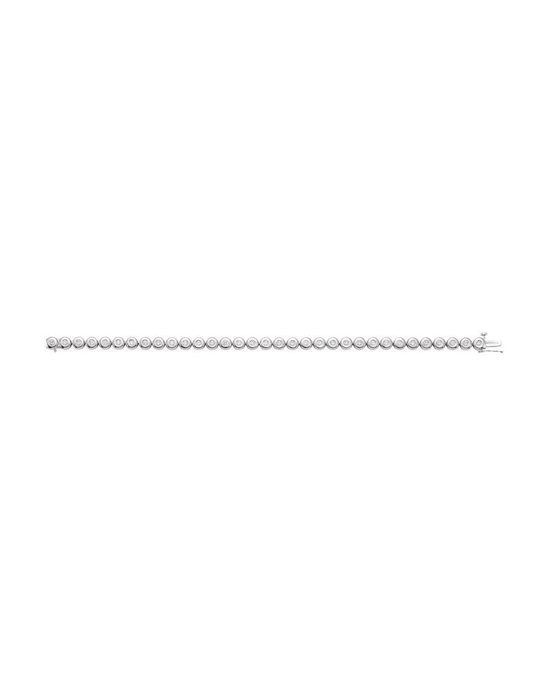 Pulseira Riviera com Cravação Bezel em Ouro 14k com Diamantes Naturais – Modelo 4
