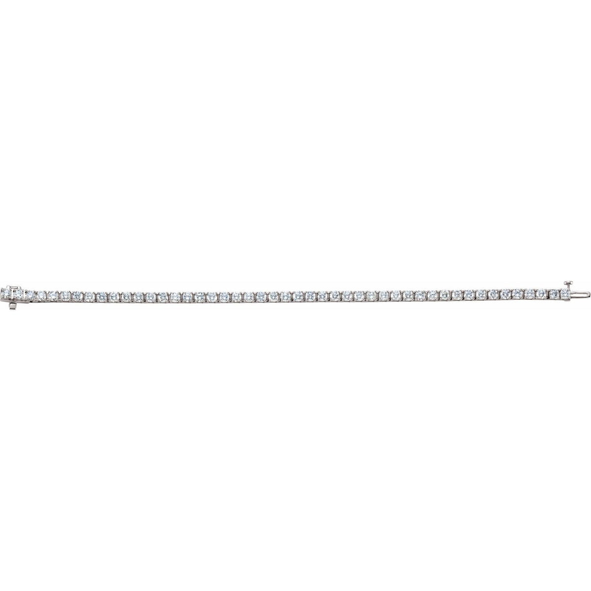 Pulseira Riviera em Ouro 18k com Diamantes Naturais – Modelo 3 – Ouro Branco 18k