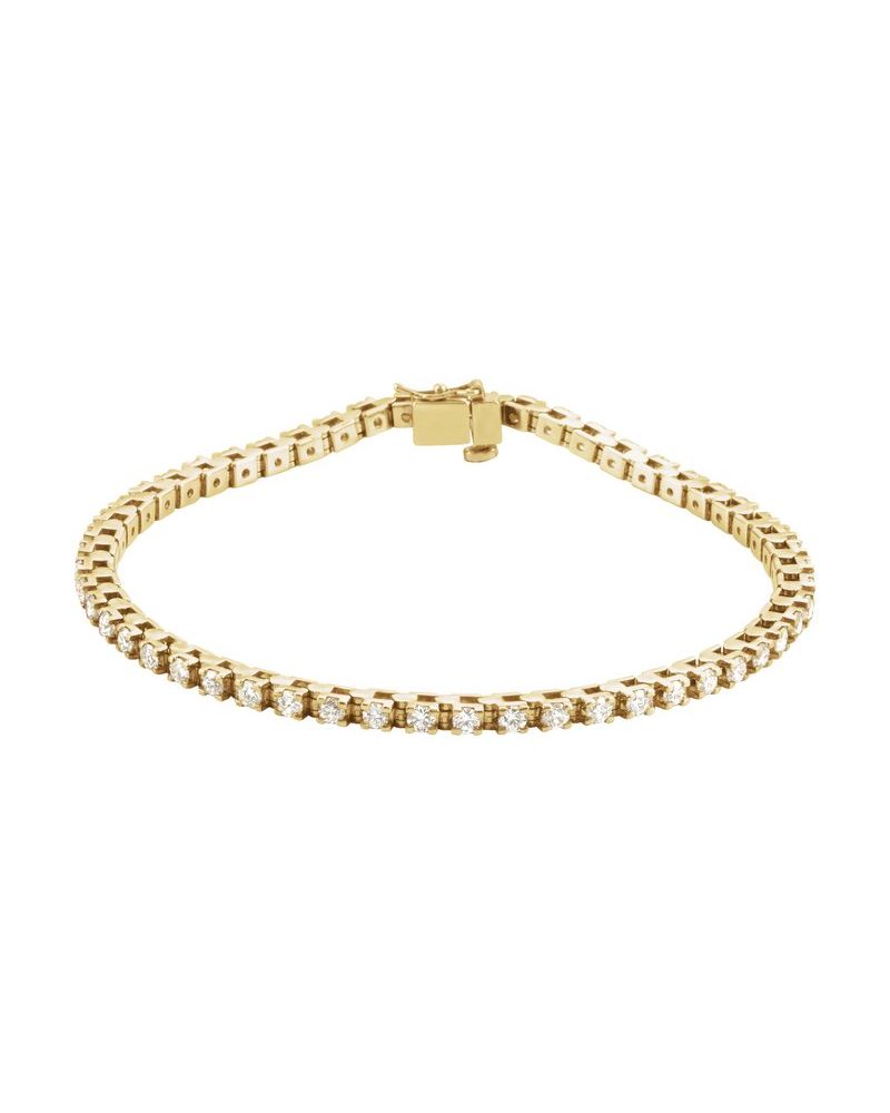 Pulseira Riviera em Ouro 14k com Diamantes Naturais – Modelo 23