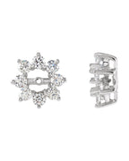 Jaqueta para Brinco Halo em Ouro 14k com Diamantes Naturais – Modelo 16