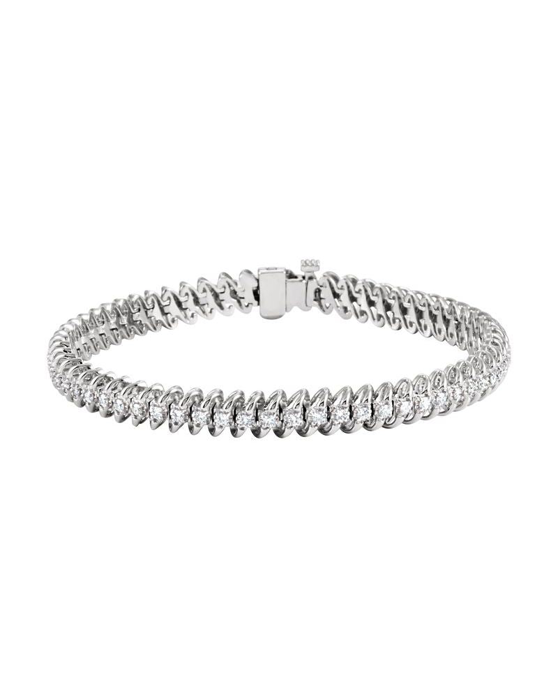 Pulseira Riviera Cravejada em Ouro 14k com Diamantes Naturais – Modelo 5
