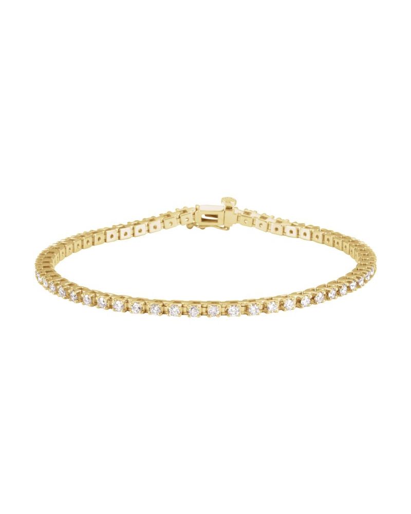 Pulseira Riviera em Ouro 14k com Diamantes Naturais – Modelo 23