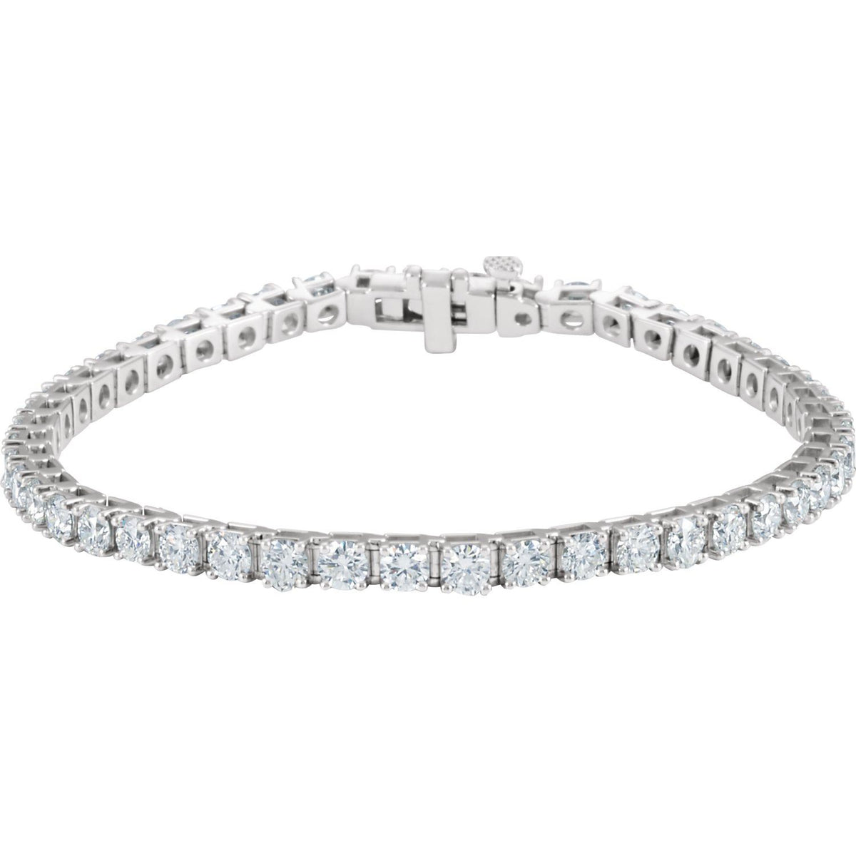 Pulseira Riviera em Ouro 18k com Diamantes Naturais – Modelo 3 – Ouro Branco 18k