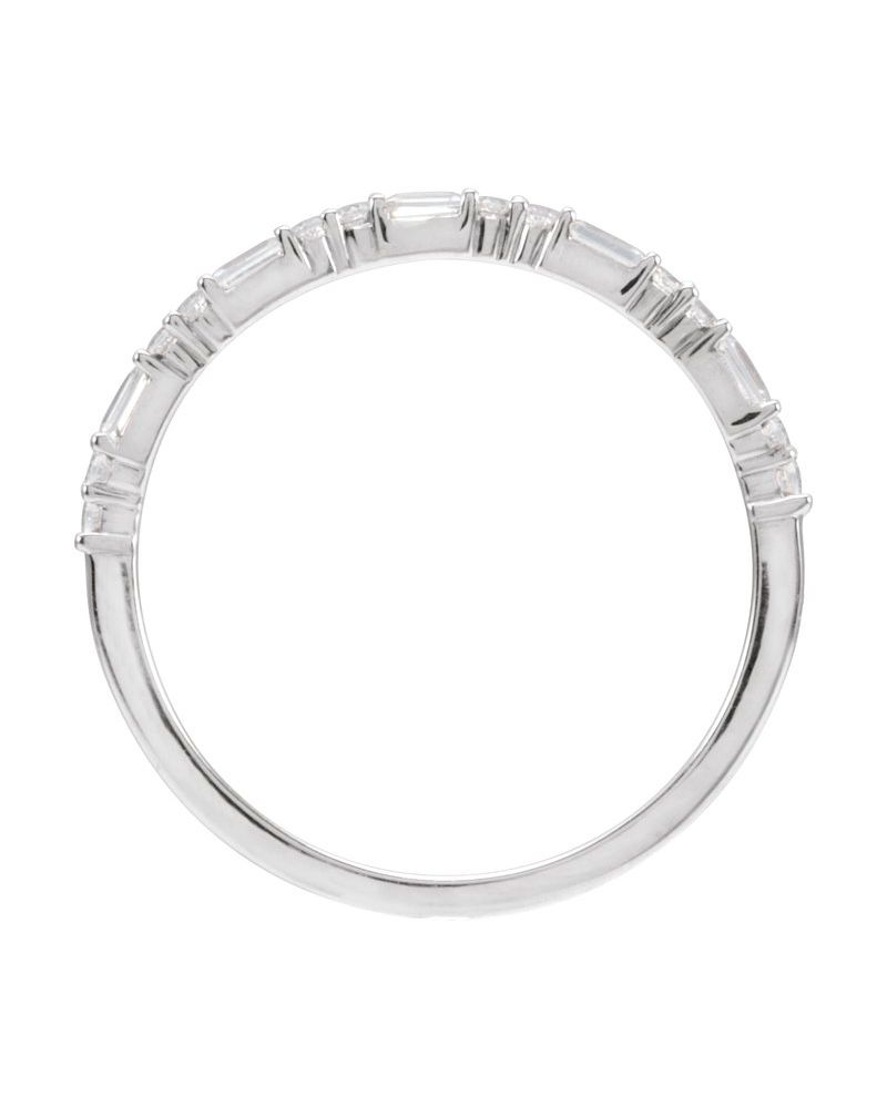 Anel Cravejado Empilhável em Ouro 14k com Diamantes Naturais – Modelo 4