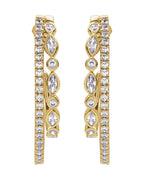 Brinco de Aro Cravejado em Ouro 14k com Diamantes Naturais – Modelo 24