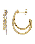 Brinco de Aro Cravejado em Ouro 14k com Diamantes Naturais – Modelo 24