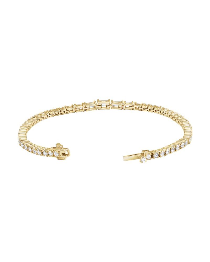 Pulseira Riviera em Ouro 14k com Diamantes de Laboratório – Modelo 4