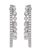 Brinco de Aro Cravejado em Ouro 14k com Diamantes Naturais – Modelo 24