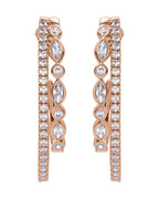 Brinco de Aro Cravejado em Ouro 14k com Diamantes Naturais – Modelo 24