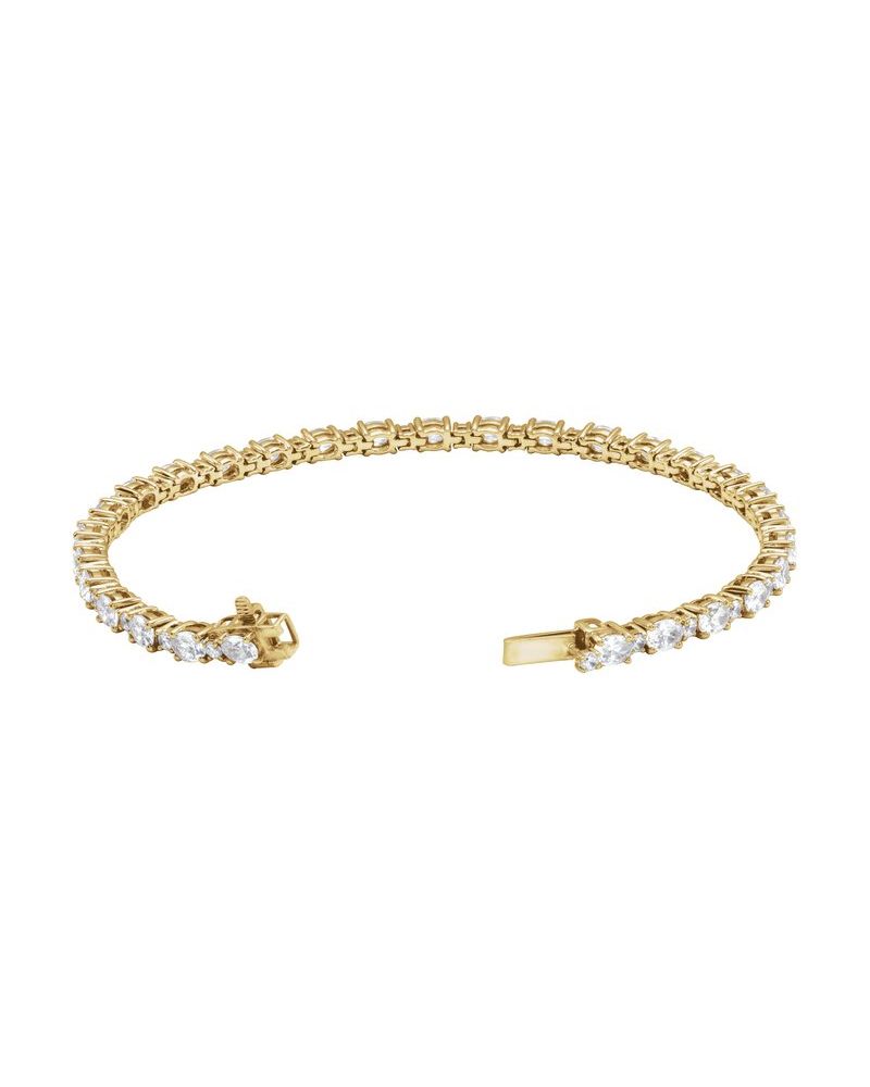 Pulseira Riviera em Ouro 14k com Diamantes de Laboratório – Modelo 5