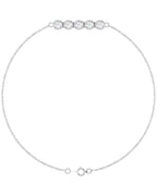 Pulseira Elos Cravejada em Ouro 14k com Diamantes Naturais