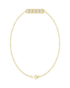Pulseira Elos Cravejada em Ouro 14k com Diamantes de Laboratório