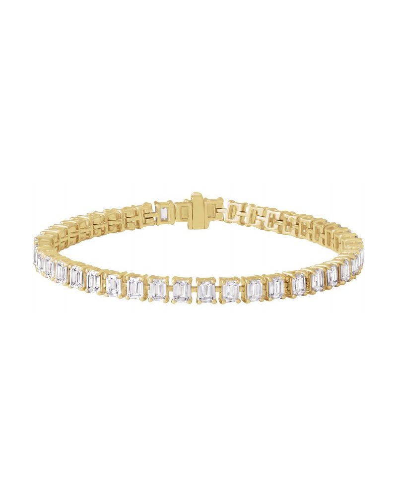 Pulseira Riviera em Ouro 14k com Diamantes de Laboratório – Modelo 3