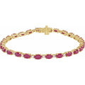 Pulseira riviera rubi – Ouro Amarelo 14k