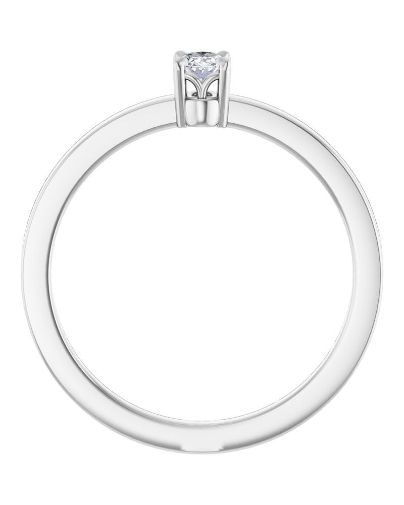 Anel Garras Pontudas Solitário em Ouro 14k com Diamantes Naturais