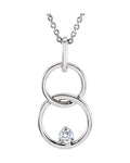 Colar Círculo Cravejado em Ouro 14k com Diamantes Naturais – Modelo 6