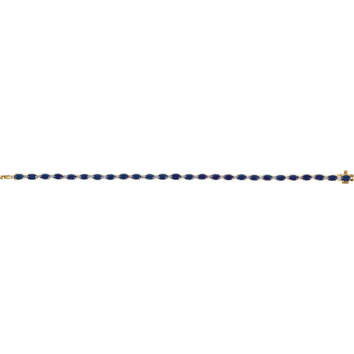 Pulseira riviera safira – Ouro Amarelo 14k
