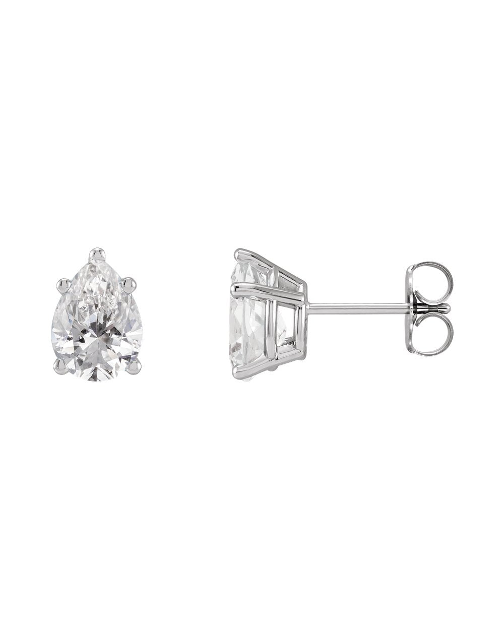 Brinco Gota em Ouro 14k com Diamantes de Laboratório
