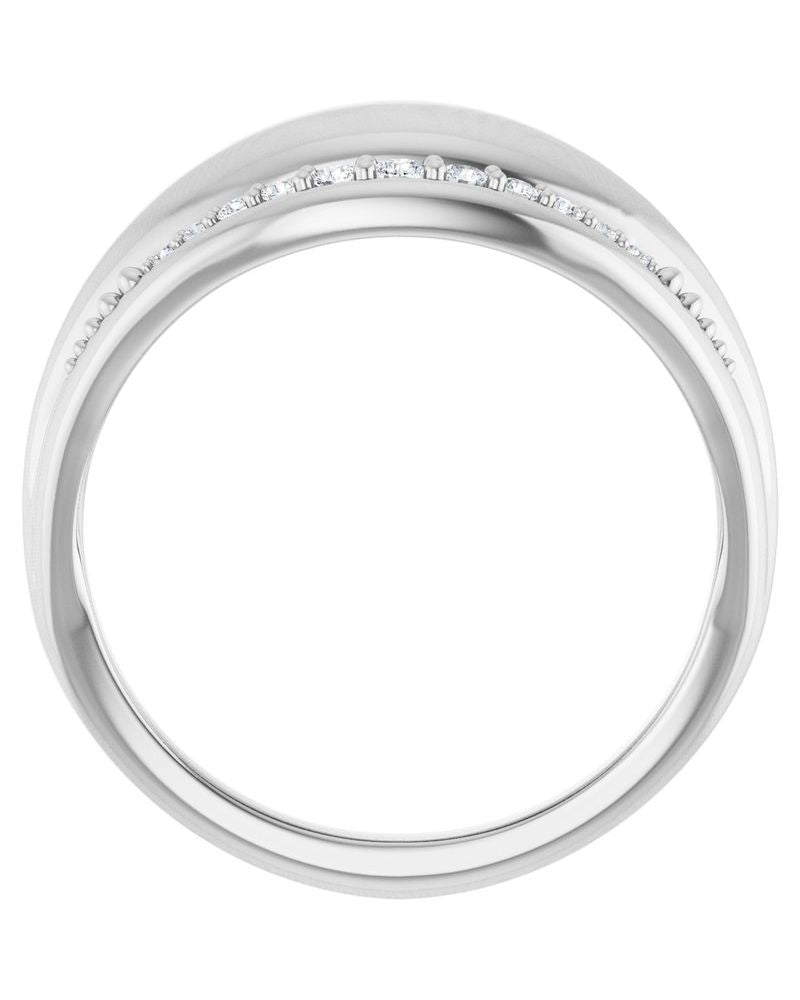Anel Cravejado em Ouro 14k com Diamantes Naturais – Modelo 14