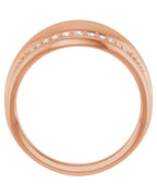 Anel Cravejado em Ouro 14k com Diamantes Naturais – Modelo 14