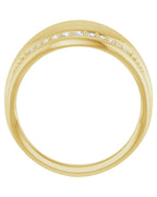 Anel Cravejado em Ouro 14k com Diamantes Naturais – Modelo 14