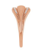 Anel Cravejado em Ouro 14k com Diamantes Naturais – Modelo 14