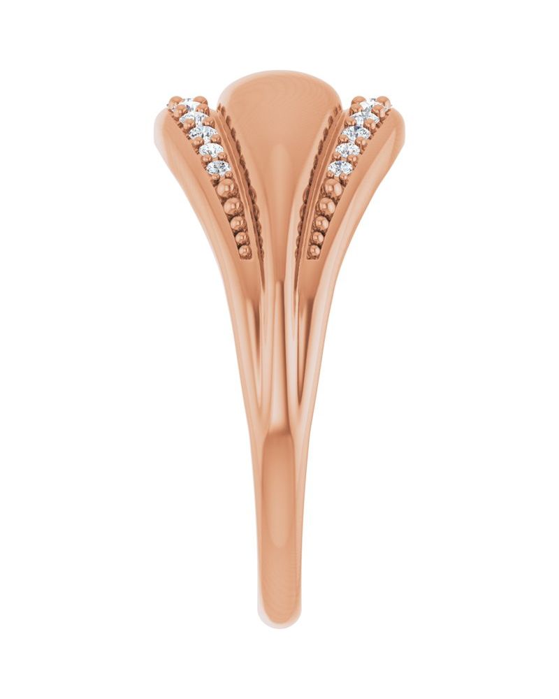Anel Cravejado em Ouro 14k com Diamantes Naturais – Modelo 14