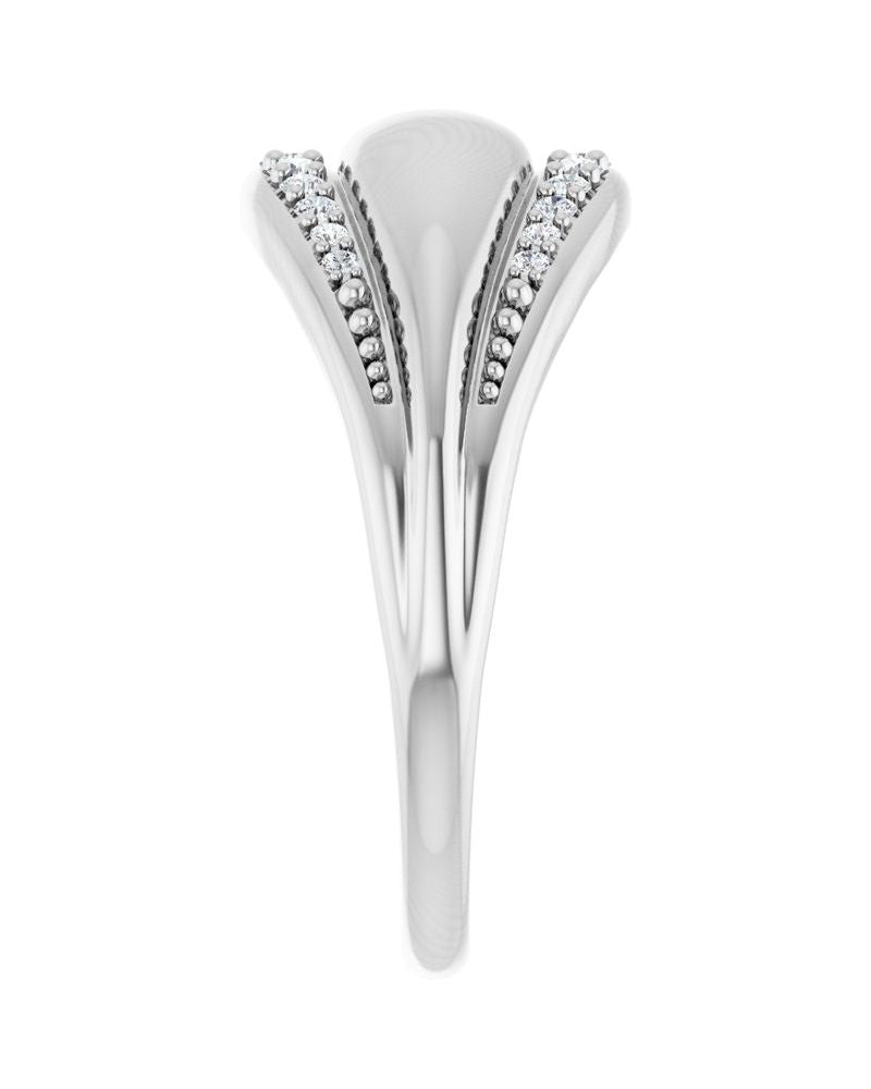 Anel Cravejado em Ouro 14k com Diamantes Naturais – Modelo 14