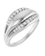 Anel Cravejado em Ouro 14k com Diamantes Naturais – Modelo 14