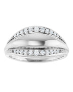 Anel Cravejado em Ouro 14k com Diamantes Naturais – Modelo 14