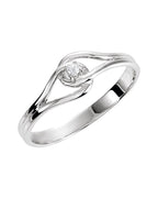 Anel Entrelaçado em Ouro 14k com Diamantes Naturais – Modelo 30