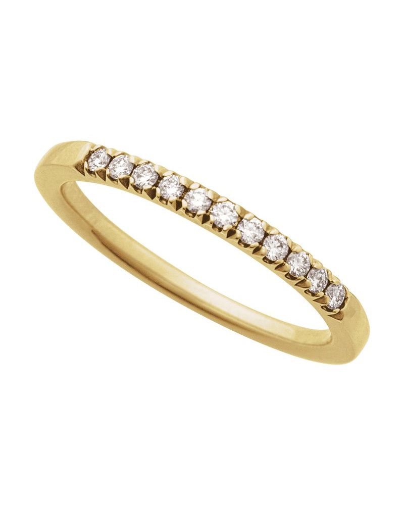 Anel Pedra do Mês Empilhável em Ouro 14k com Diamantes de Laboratório