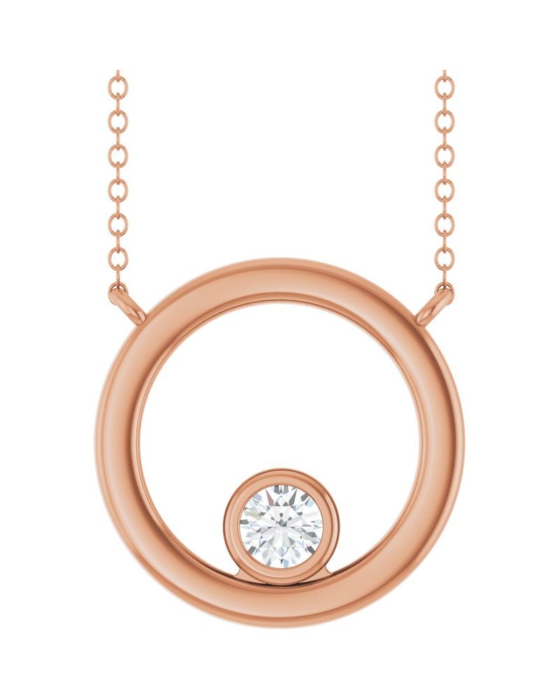 Colar Geométrico em Ouro 14k com Diamantes de Laboratório – Modelo 2