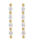 Brinco Barra Cravejado em Ouro 14k com Diamantes Naturais – Modelo 9