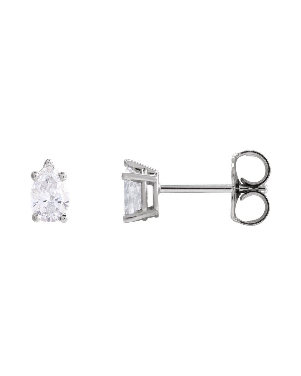 Brinco Gota em Ouro 14k com Diamantes de Laboratório